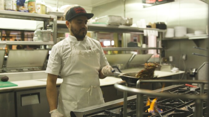 Cooking Chapulines at Guelaguetza | Yubo Wang