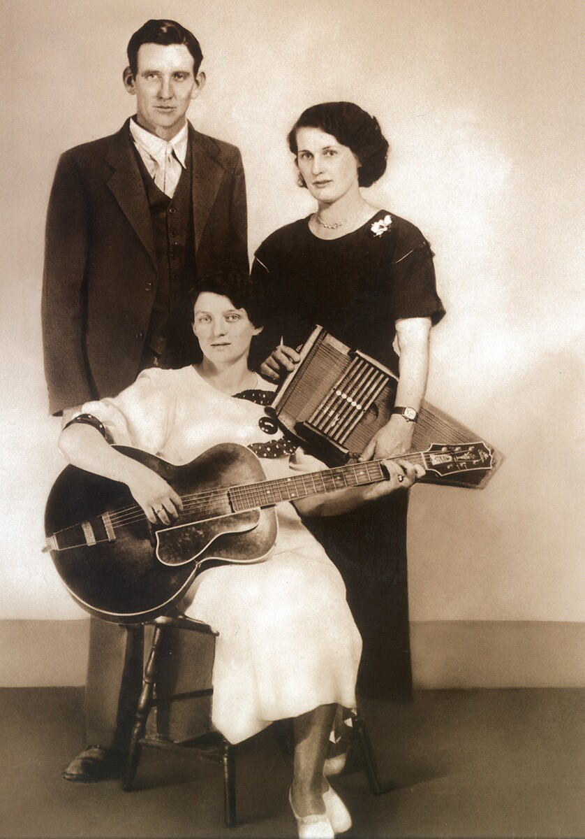 The Original Carter Family, from left: AP, Maybelle and Sara Carter c 1930. | Courtesy of Carter Family Museum