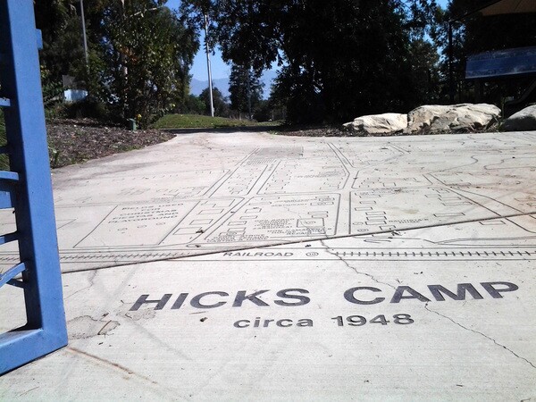 Hicks Camp monument at Rio Vista Park | Photo: Sean Telles