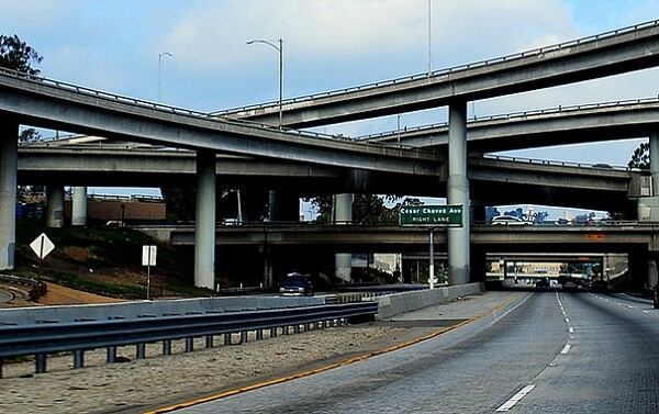 The I-710 and 60 Freeways.