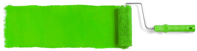 Green paint and roller | Photo: GOLR/iStockPhoto
