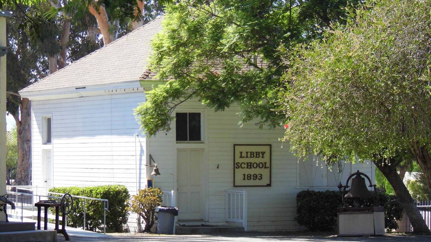 The Libby Schoolhouse in the Heritage Park Village Museum.