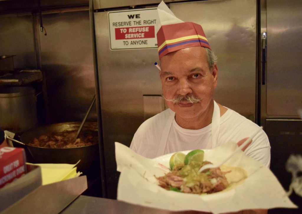 Tomas Martinez presents his signature carnitas taco | Danny Jensen