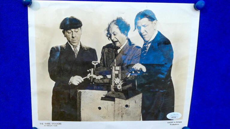 Appraisal: Three Stooges-signed Photo, ca. 1950