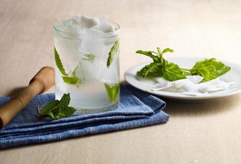 A glass of Coco Fish. | From "Pati's Mexican Table: Season 5, Episode 13"