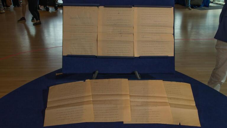 Appraisal: 1963 JFK Hospital News Broadcast Script