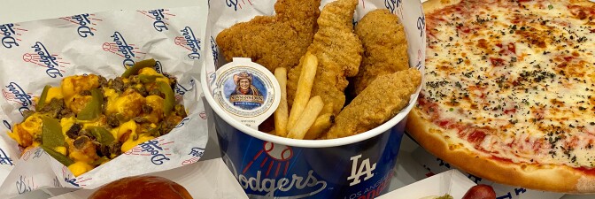 The food selection options from Home Plates include the hotdogs, pizza, chicken tenders are more | Courtesy of Home Plates