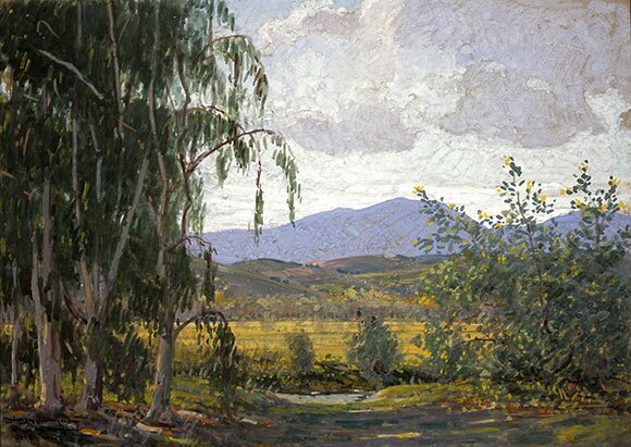John Baumgartner (1865-1946), "Rancho Santa Margarita," 1925, 10 x 14 inches, Gouache, Private Collection | Courtesy of The Irvine Museum.