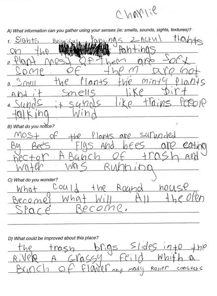 Charlie's Worksheet