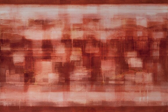 Julie Montgomery, "Mars III," Acrylic on canvas 48" x 48"