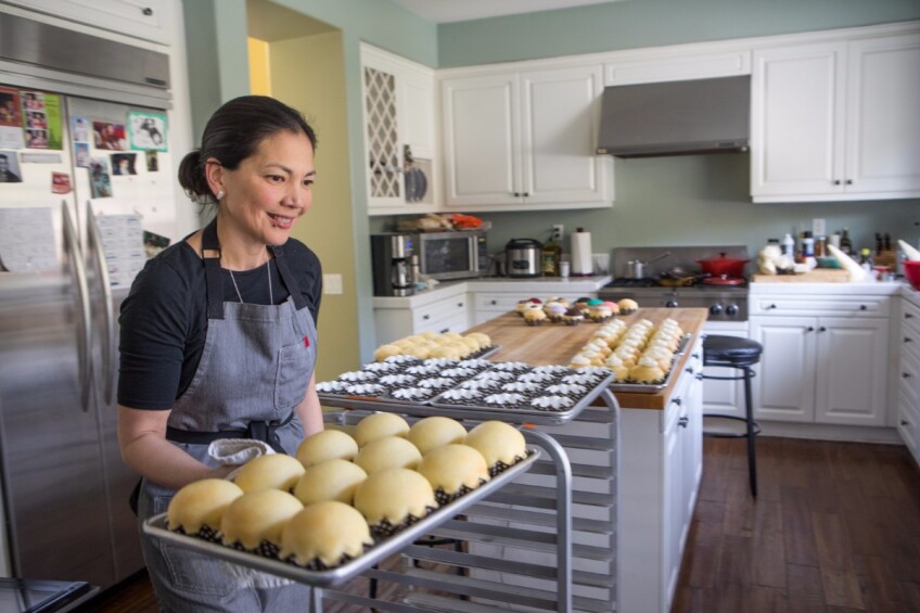 Chari Heredia-Reyes making ensaymadas | Jakob Layman