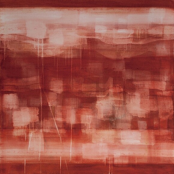 Julie Montgomery, "Mars I," Acrylic on canvas 48" x 48"