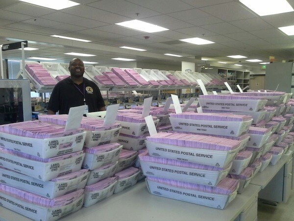 Uncounted ballots. | Photo: Courtesy L.A. County RR/CC
