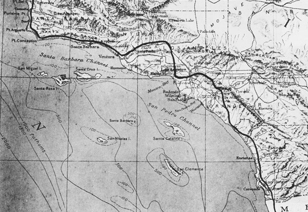 Route of Portola's Expedition. Image courtesy of the USC Digital Library