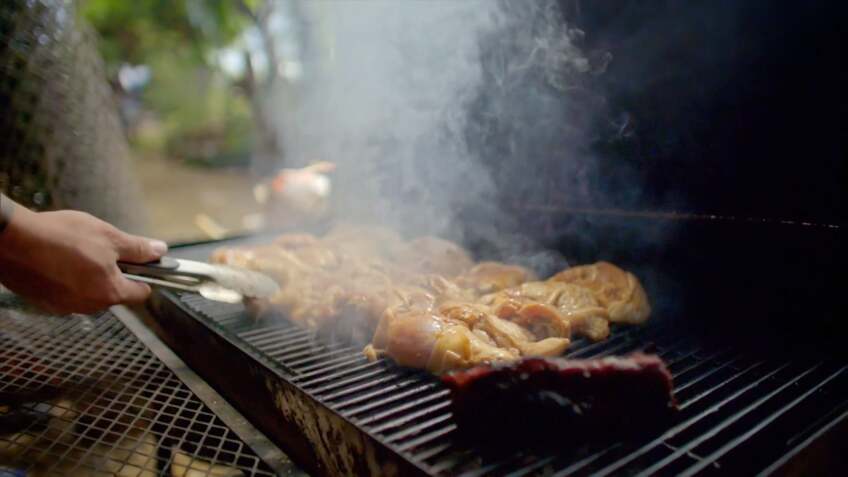 BBQ in Guam | Still from Meals Ready to Eat
