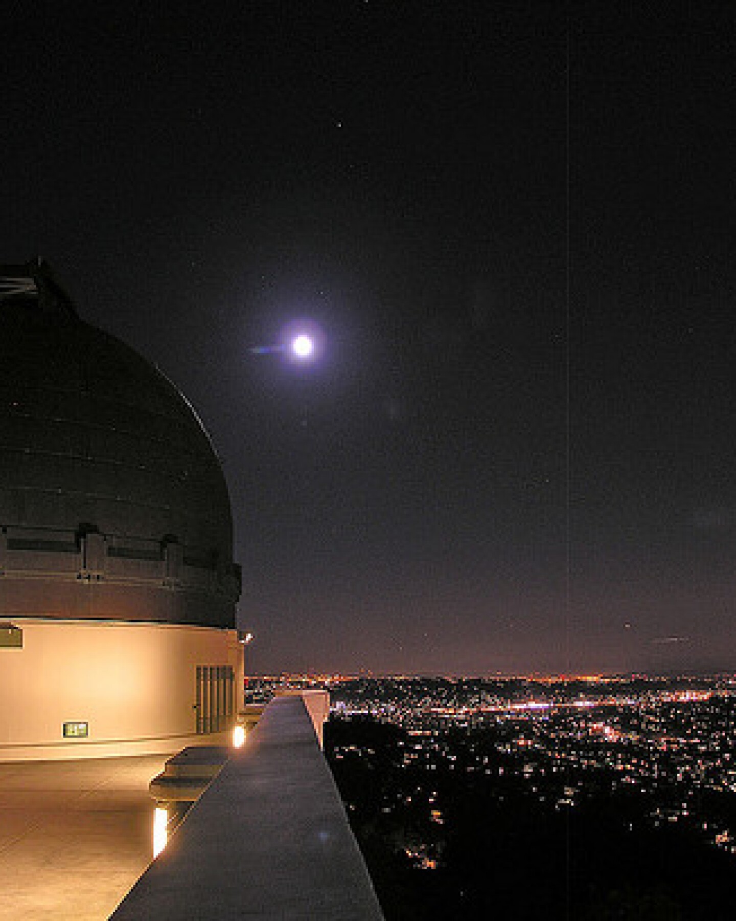 griffith-observatory-moon-8-27-13
