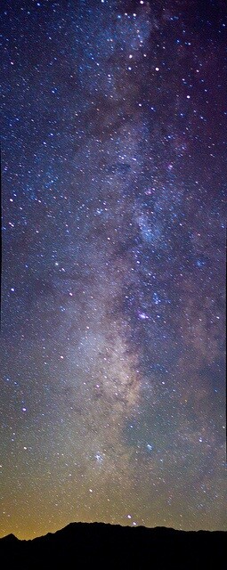 The milky way seen from Death Valley