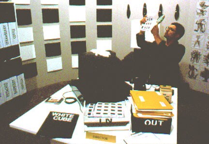 Nick Lawrence's "White Cube" exhibition at POST, 1997.