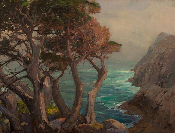 Franz Bischoff, "A Cool Drifting Fog," 1924, oil on canvas (Gardena High School Class of Winter 1925).