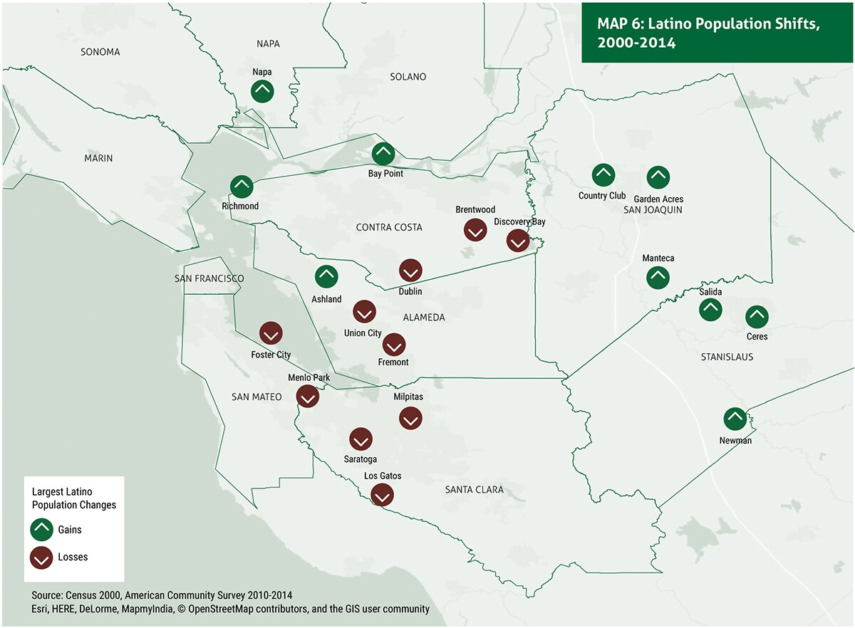 Latino Population Shifts, 2000-2014 | Urban Habitat