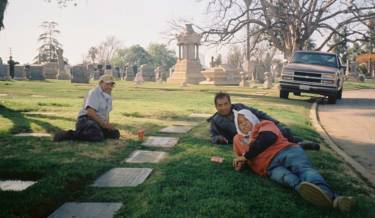 Three grounds keepers on a break | Chase Alexander