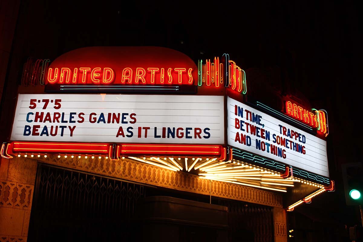 Charles Gaines' haiku at Ace Hotel | Courtesy of Ace Hotel DTLA