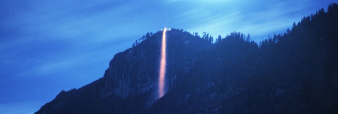 The Firefall at Yosemite National Park