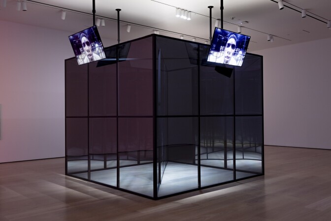 An installation view of Aria Dean's work at "Made in L.A. 2020: a version." at Hammer Museum, Los Angeles. | Joshua White / JWPictures.com.