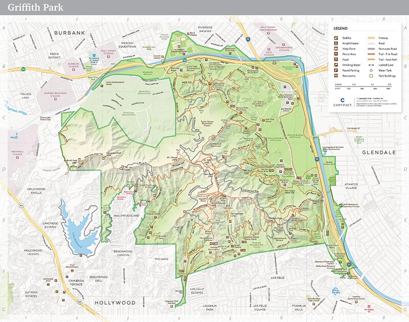 Map of Griffith Park | LAParks.org