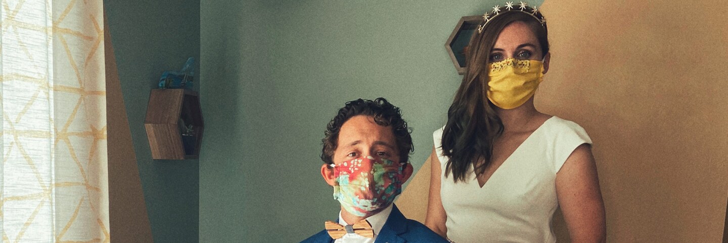 Photo of homemade masks by Tori Tingley Ryan submitted to the Autry.