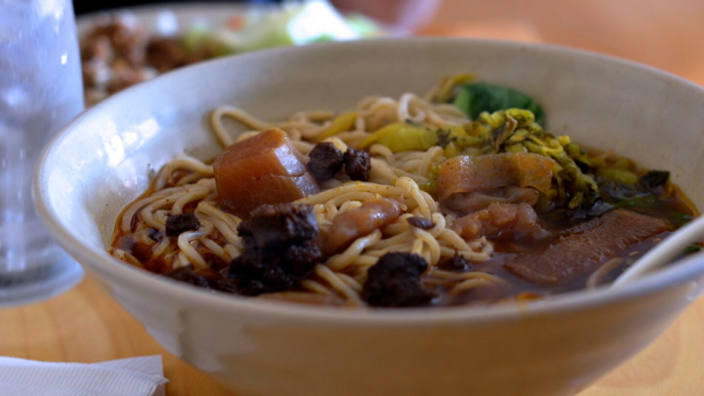 "Beef" noodle soup at Bean Sprouts | Photo by Clarissa Wei