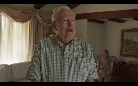 Nicole Miller, still from video series "Believing Is Seeing," featuring Redlands residents Harold Hartwick and Diana Kriger