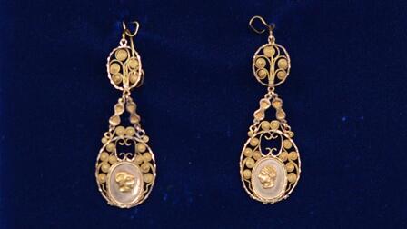 Appraisal: French Filigree Earrings, ca. 1775