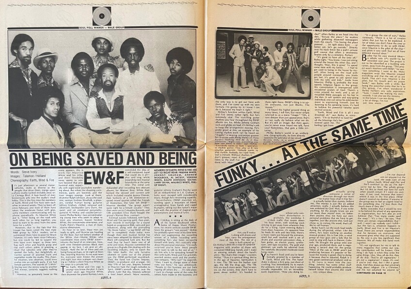 A feature story of Earth, Wind & Fire with photography by Bruce Talamon.