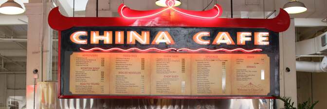 China Cafe sign at Grand Central Market | Samanta Hernandez Helou