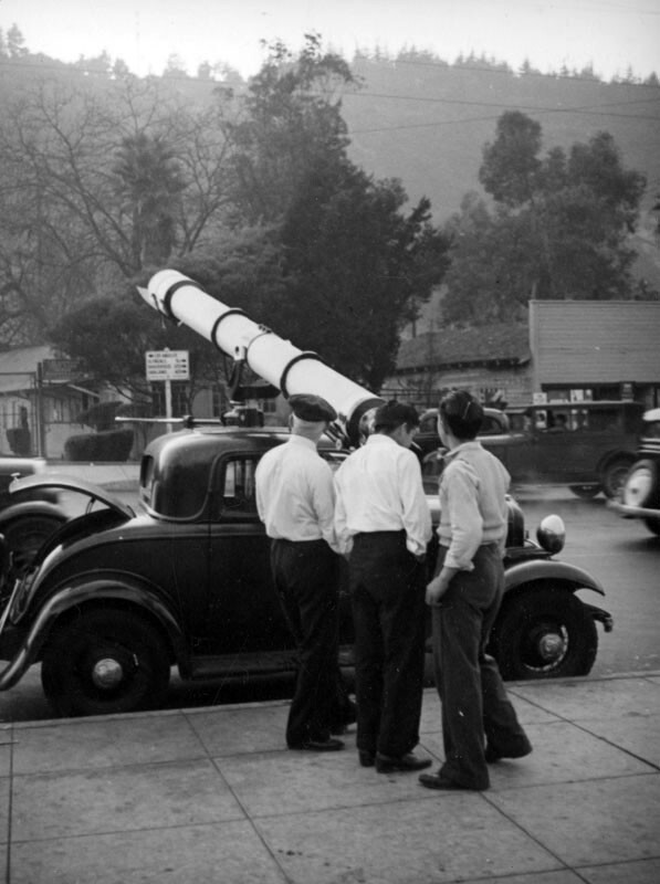 Amateur astronomers have aimed their telescopes on the moving mass. Courtesy of the Herman J. Schultheis Collection - Los Angeles Public Library.
