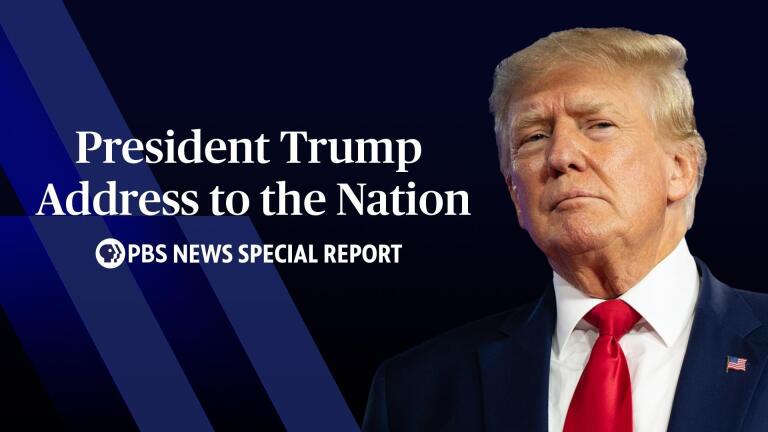 Trump addresses the nation from the White House