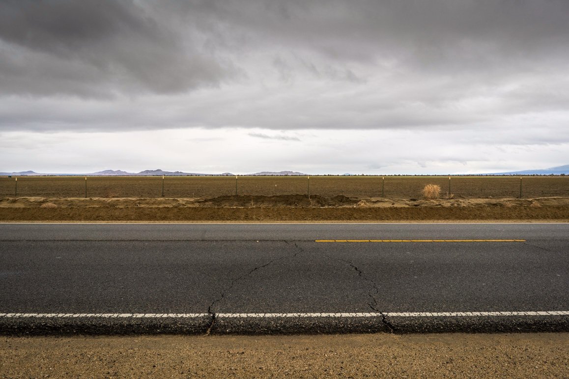A view of cultivated land found along Avenue 50 looking due east. | Kim Stringfellow © 2017