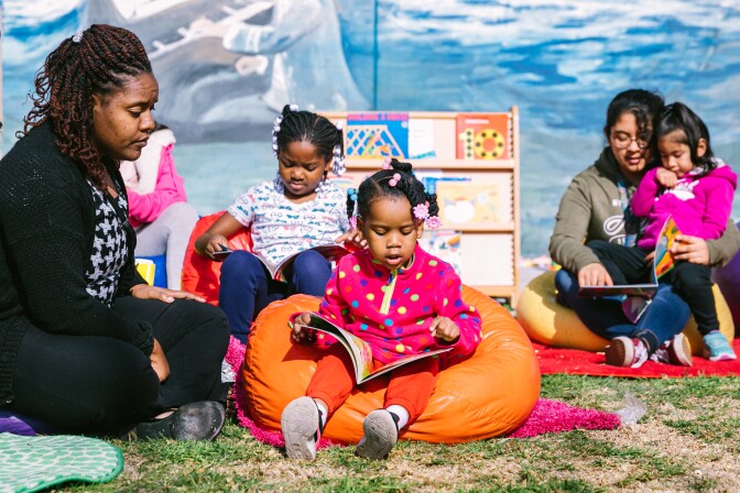 Families read at PBS SoCal event