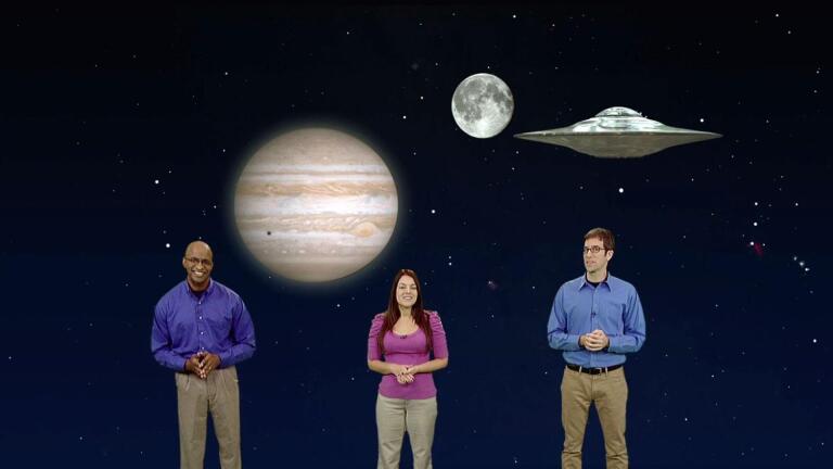 "The Wimpy Moon Points The Way To The Biggest Planet And UFO