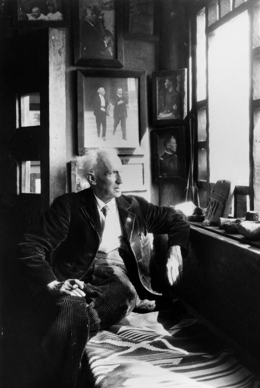 Lummis at his desk