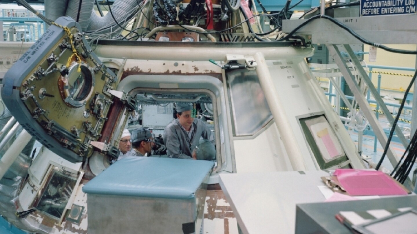 Manufacturing of Apollo 9 at Downey’s Not American Rockwell plant in 1968. | Courtesy of Columbia Memorial Space Center/ Aerospace Legacy Foundation
