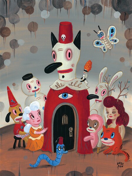 Gary Baseman, "The Door Is Always Open," 2012, Acrylic on canvas, 24 x 18 inches