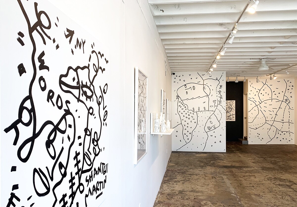 Shantell Martin's exhibition at Band of Vices entitled "Waves" January 25-February 22, 2020 | Courtesy of Band of Vices