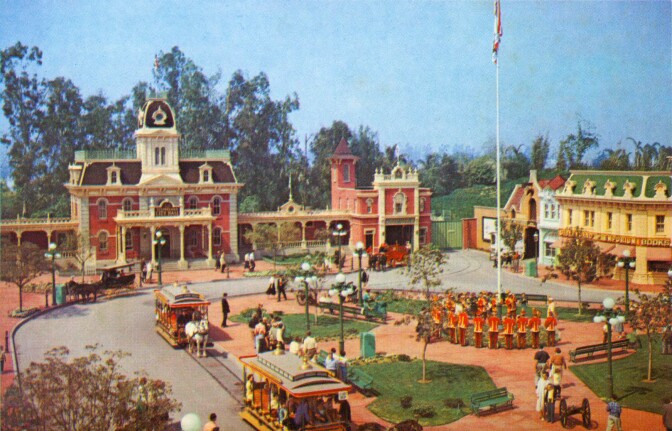 Town Square, Main Street, USA, 1957