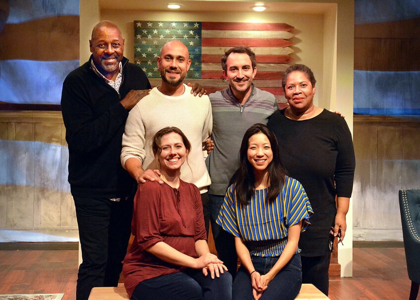 Clockwise from top left: Director Michael A. Shepperd, actors Andres M. Baggs and Clayton Farris, writer Penelope Lowder and actors Allison Blaize and Jenny Soo. | Ed Krieger