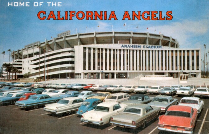 Anaheim Stadium, home of the California Angels