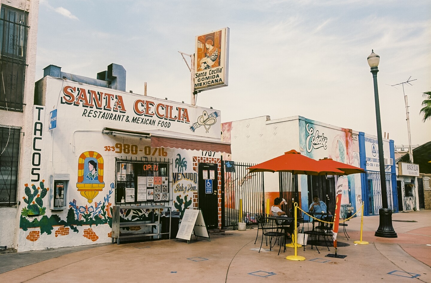 La Santa Cecilia restaurant honors the patron saint of music at Mariachi Plaza in Boyle Heights.