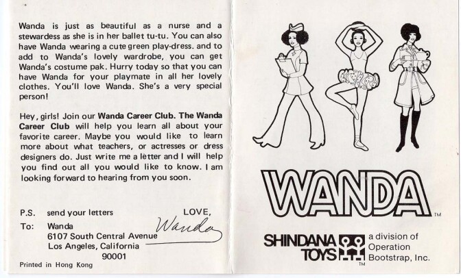 Catalog for the Wanda doll showcasing her many different careers | Courtesy of Billie Green