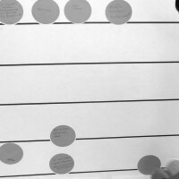 A local resident at the Poe Park Visitor Center participating in the community visioning activity. | Courtesy of VisionArc